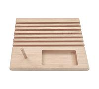 Regla de alambre de madera maciza, regla de retazos de madera, organizador de madera, soporte organizador de madera, soportes de acolchado para colchas, plantilla de montaje en pared para coser bobina