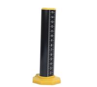 Regla de altura igual, herramienta de nivelación de elevaciones con escala de doble cara y nivel de burbuja, gradiente de aleación de aluminio grueso y resistente a la oxidación (Negro invertido)