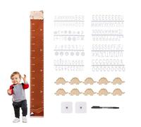 Regla de altura para pared, tabla de crecimiento de medidas infantiles | Regla de altura de pared de dibujos animados | Tabla de altura que ahorra espacio, regla de tabla de crecimiento para habitació