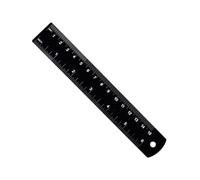 Regla de aluminio de grado profesional de 15 cm/30 cm con diseño antideslizante y marcado de doble cara, herramienta de medición de precisión duradera para estudiantes, ingenieros, artistas, uso de