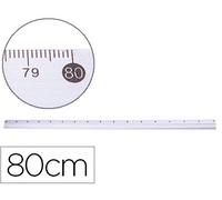 Regla de aluminio metálico Q-Connect de 80 cm