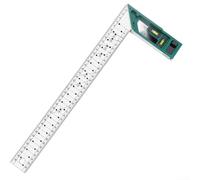 Regla de ángulo con referencia de doble ángulo y compatibilidad con pines de escritura para técnicas avanzadas de diseño en metal y plástico (400 mm)