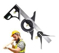 Regla de ángulo cuadrado | Alta precisión, herramienta de medición de ángulo, multifuncional para ingenieros, carpintería, ingeniería