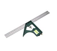 Regla de ángulo cuadrado de acero inoxidable ajustable de 300 mm 45 90 grados con nivel de burbuja Herramienta de medición de precisión para carpintería Metalurgia Carpintería
