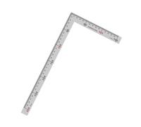 Regla de ángulo de acero inoxidable L, regla de forma de 90 grados, regla de ángulo recto, marco de carpintería, regla cuadrada, herramienta de medición para ingenieros y arquitectos (150 x 300 mm)