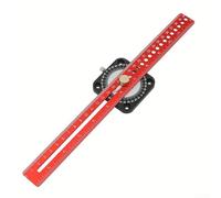 Regla de ángulo de aleación de aluminio para carpintería de 300 mm, herramienta tipo T para círculos y ángulos de precisión en dibujo