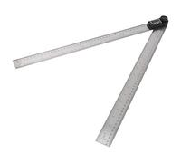 Regla de ángulo de pantalla digital, indicador de ángulo electrónico 2 en 1 con perilla de bloqueo Regla de carpintería 0-360 ° Medidor de transportador multifunción(500mm)
