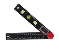 Regla de Ángulo Digital 4 en 1, Rango 0-999.9°, Pantalla LED HD, ABS Ligero y Portátil - Multifunción, Bloqueo 360 Grados, Ideal para Hogar e Industria