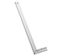Regla de ángulo en forma de L de acero inoxidable con métrica transparente y para grabados a escala imperial para un uso fiable de medición y marcado (30 cm)