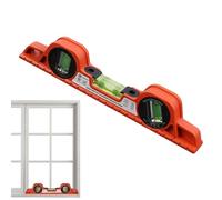 Regla de ángulo magnética, herramienta de medición horizontal, nivel de de 12 x 1.5 pulgadas con función de precisión, regla de equilibrio de aluminio, herramienta de espíritu con diseño