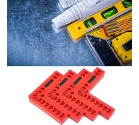 Regla de ángulo Recto de 90 Grados, Herramienta de Carpintería, Localizador Iliar, Regla de ángulo de 4 Pulgadas, 90 Grados, Plástico, Tipo L, 4 Uds. (4 pulgadas)