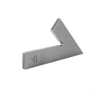 Regla de ángulo recto de acero inoxidable con capacidad de marcado de 45 grados para aplicaciones en tareas de dibujo de ingeniería y trabajo de banco (120 x 80 mm A)