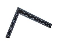 Regla de ángulo recto metal L for carpintero negro, 8 x 12 pulgadas, for artesanía en cuero, acero inoxidable, cuadrada, for bricolaje