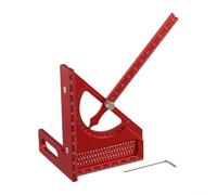 Regla de ángulo semicircular para carpintería | Herramienta de escritura de aleación de aluminio para medición de precisión de 0 a 180 ° | Guía de marcado multifunción para proyectos de carpintería