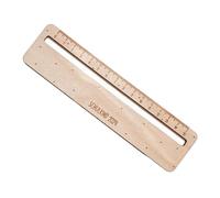 Regla de aprendizaje para niños, regla de lectura de madera, dibujo de madera para niños, estudiantes, lectura, medición, suministros para el aula, herramienta de matemáticas para jardín de infantes