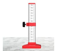 Regla de baldosas para pisos, regla de posicionamiento horizontal de nivelación de 16 x 6,5 x 6,5 cm, herramienta de medición de construcción, herramienta de ingeniería de precisión para colocación