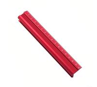 Regla de borde de aluminio para carpintería con escalas de medición duales, mejora la e marcado en proyectos (161 mm)