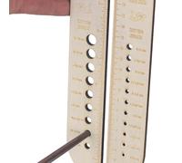 Regla de calcetines de punto - Plantilla de círculo de precisión para ganchillo, práctica herramienta de medición con gancho para trabajos de, principiantes creativos y entusiastas, suministros