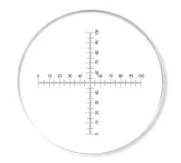 Regla de calibración de oculares, microscopio, micrómetro, calibración de microscopio, micrómetro de etapa deslizante, componente electrónico