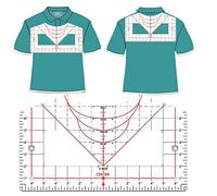 Regla de Camiseta Regla de Guía de Alineación de Vinilo para Diseño de Centrado Herramienta de Medición de Camisa con Cinta Térmica para Prensa de Transferencia Transferencia de Calor por Sublimación