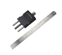 Regla de carpintería ajustable deslizante para carpintería, precisión de bolsillo, herramienta de escritura de metal, calibre de marcado de aluminio, instrumento de carpintería profesional