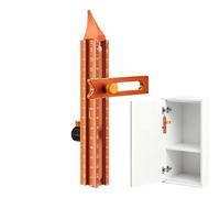 Regla de carpintería - Herramienta de ángulo magnético de 4 lados para carpintería | Aleación de aluminio con escala de precisión, guía de medición ajustable, perfecta para trabajos de construcción