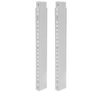Regla de carpintero plegable de 2 piezas de 2 m, regla plegable, medidor de varilla, herramienta de carpintería para medición bajo el agua, colocación de azulejos