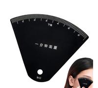 Regla de cejas de metal - Herramienta de modelado de maquillaje con plantilla, accesorio de precisión para cejas | Mujeres Señoras Esposas Madres Principiantes Hogar Salón Viajes Boda A