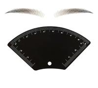 Regla de cejas - Metal un mapeo de frente rápido nivel | EEEBRöw Shaper Rùler, precisión de maquillaje, uso dēs viajes, peluquería, Guía de conformación deś euros | Salo