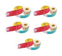 Regla de cinta métrica for el cuerpo, 150cm, costura a medida, Mini costurera, centímetro plano suave(5pcs)