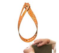 Regla de corte, regla de medición de cuero y cinta métrica para manualidades, reglas de seguridad para costura, ganchillo, tejer, bordado y tejido, herramienta de medición de envoltura de cuero para