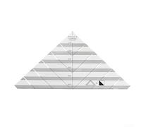 Regla de costura acrílica para patchwork y acolchado, 9.25 x 4.8 pulgadas, plantilla triangular hueca, guía de corte de tela de precisión, fácil alineación y marcado, principiantes y artesanos