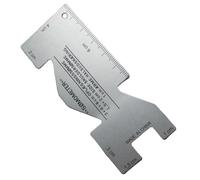 Regla de costura de aluminio: calibre de acolchado de metal de 100 x 40 mm, plantilla de medición de para manualidades, herramienta de costura de precisión | Costuras, bordado, tejidoss