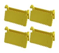 Regla de costura de dobladillo de dedo, 2.3 x 1.5 x 0.39 pulgadas, paquete de 4 guías de costura de polipropileno, herramienta de bloqueo de borde portátil para costureras, aficionados, reparación