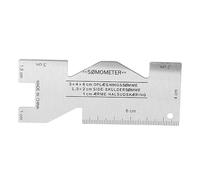 Regla de costura de metal Aleación de aluminio Medidor de medición manual flexible y liviano para acolchar Bordado Artesanía Diseño de prendas Regla de diseño de retazos