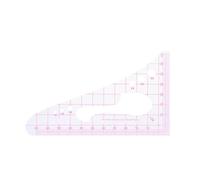Regla de costura general con regla de marcado transparente, herramienta de medición para herramientas de medición de corte de tela y papel