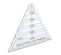 Regla de costura original del remiendo de la transparencia del triángulo equilátero de 60 grados regla de costura