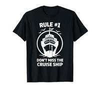 Regla de Crucero No 1 No te Pierdas Las Vacaciones Tropicales del Crucero Camiseta