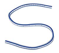 Regla de curva flexible de 30 cm / 40 cm / 60 cm Pintura plástica Dibujo Gráficos Medición de diseño de prendas Regla Herramienta de medición[3#]