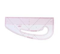Regla de curva francesa para creador de patrones Regla de costura con forma métrica de plástico transparente Kit de confección de ropa para principiantes Diseñador de sastre, Curva francesa para hace