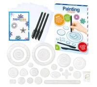 Regla de curva para la fabricación de patrones, plantillas de dibujo en | 28x Kit de dibujo de arte | Groove Ruler para pintar plantillas Material de matemáticas de los estudiantes