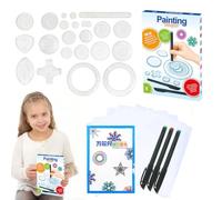 Regla de curva para la fabricación de patrones, plantillas de dibujo en | 28x Kit de dibujo de arte,Regla de Juego para niñas para niñas Papelería de geométrico