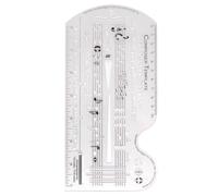 Regla de dibujo del personal Plantilla de composición del escritor de canciones Plantilla Símbolos de números de compositor Herramienta de manuscrito de notación Plantilla de composición del escritor
