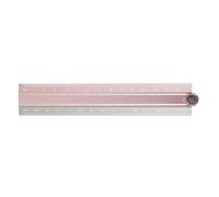 Regla de dibujo plegable multifuncional de aleación de aluminio, escala métrica para estudiantes, arquitectos, ingeniería, dibujo, portátil, plegable