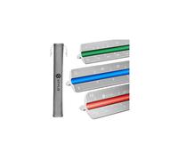 Regla de dibujo Stylo de aluminio para arquitectos, de 30 cm, con tri ngulos grabados a l ser y ranuras codificadas por colores para dibujar y di