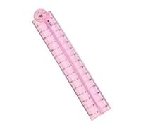 Regla de dibujo transparente, flexible, plegable, recta, longitud de medición de 0 a 30 cm, herramienta de medición de suministros de oficina escolar