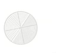 Regla de disco transparente herramienta de medición circular con círculos concéntricos incrementales de 5 mm para encontrar el centro diseños precisos y alineación simétrica para madera, plástico