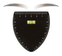 Regla de diseño de cejas de dibujo rápido, mapeo preciso de cejas, herramienta de mapeo, guía de dibujo de maquillaje permanente, acero inoxidable resistente, para maquillaje en el hogar