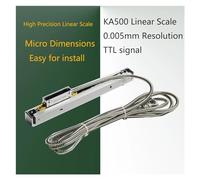 Regla de e lineal delgada vidrio Sino KA500 5umTTL KA-500 E digital pequeña DRO 70 120 170 220 270 320 370 420 mm Metrología de precisión(220mm)