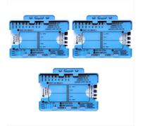 Regla de ECG de 7 pasos de 3 piezas, regla de ECG de 7 pasos para interpretación de ECG/EKG,